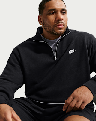 Nike Sportswear Club Men's 1/2-Zip Fleece Top. Nike.com